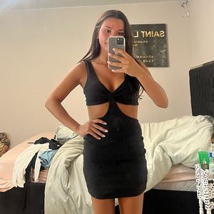 Black Cut out lovely day dress size Small